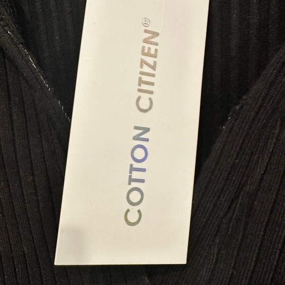 Cotton Citizen Black Ibiza Long Sleeve Polo Dress Medium NWT - Picture 4 of 8